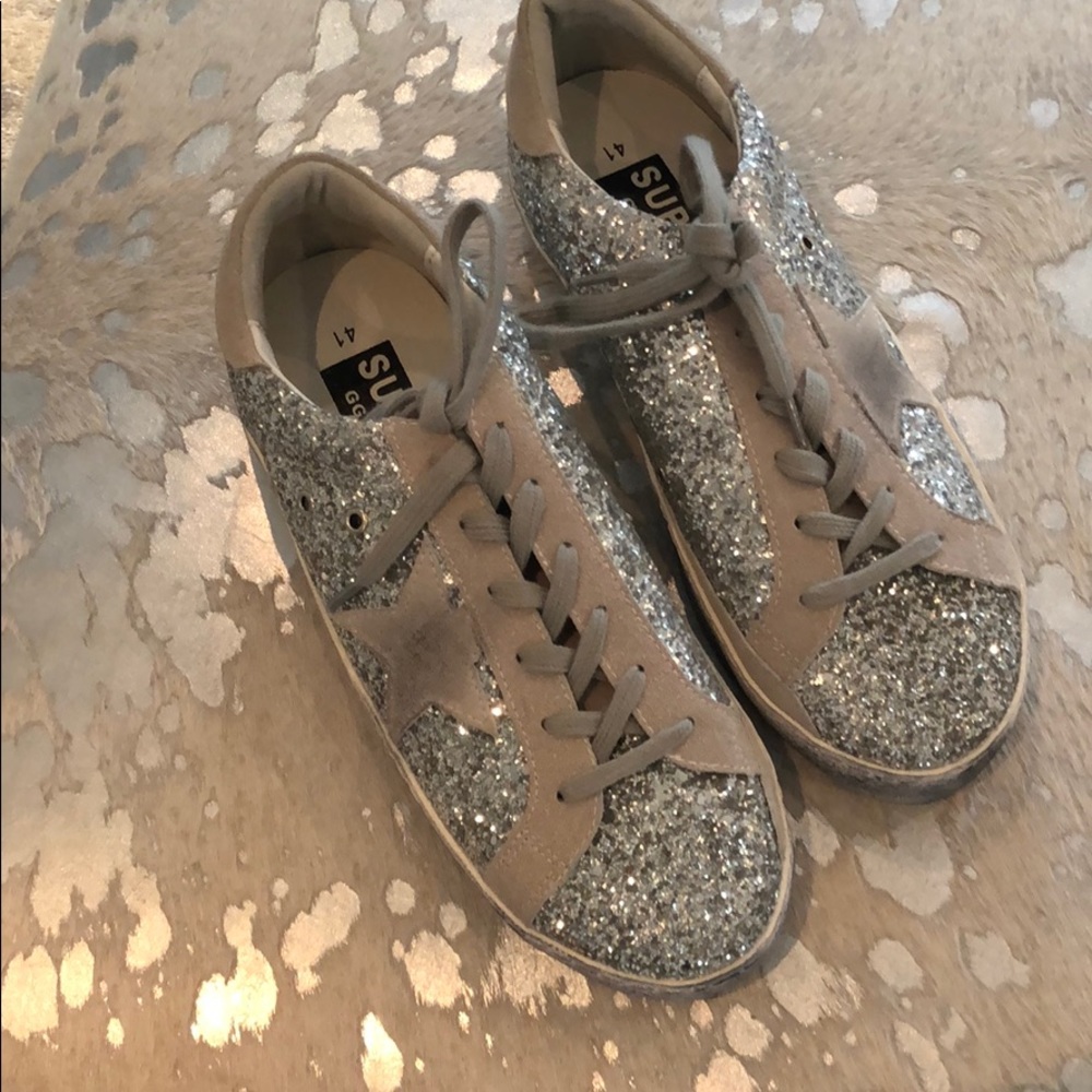 Silver Sparkle Sneakers